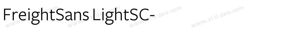 FreightSans LightSC字体转换